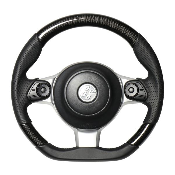 美品 REAL カーボン ステアリング 86 BRZ ZN6 後期GR-BKC sftshopping_real-0165cabon
