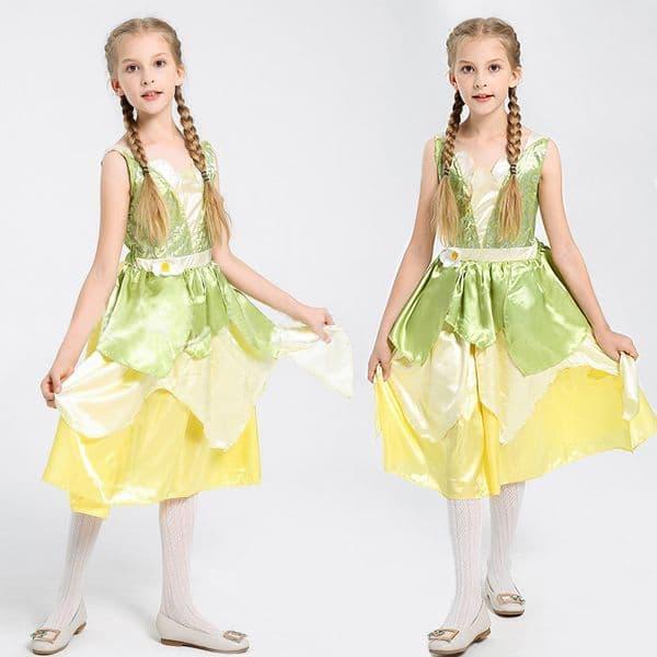 ティンカーベル 妖精 フェアリー ハロウィン コスプレ キッズ 衣装 レインボープリンセス 子供用コスチューム 舞台衣装 発表会衣装にティンカーベル