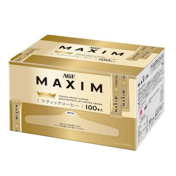 他サイト： AGF マキシム スティック 100本 インスタント maxim ブラック スティックコーヒー 個包装の商品画像