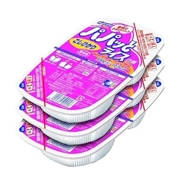 他サイト： はごろもフーズ パパッとライス こしひかり 200g×3食入り パックご飯 常温保存 便利 簡単 電子レンジ 防災 備蓄の商品画像