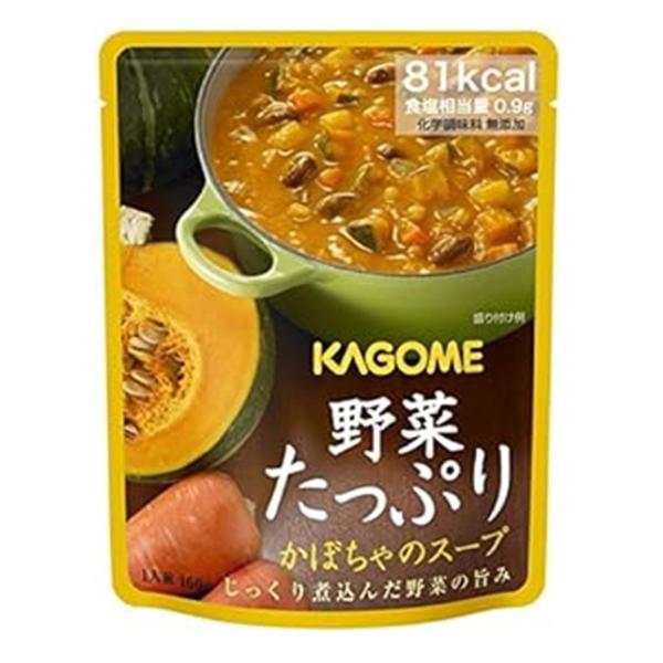 ・1食当たりの食塩相当量1g以下。長期保存も可能なので災害食にも！・じっくり煮込んだ野菜の旨み。●原材料／野菜（たまねぎ（輸入または国産）、かぼちゃ、にんじん、じゃがいも、セロリ）、かぼちゃピューレー、赤いんげん豆、大麦、スペルト小麦、チキ...