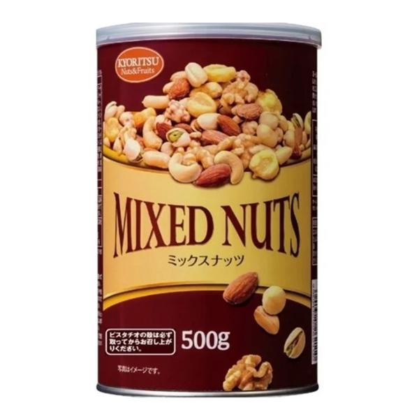 他サイト： 共立食品 ミックスナッツ 缶 オリジナル 500g 落花生 アーモンド ジャイアントコーン カシューナッツ クルミ マカダミアナッツ ピスタチオの商品画像