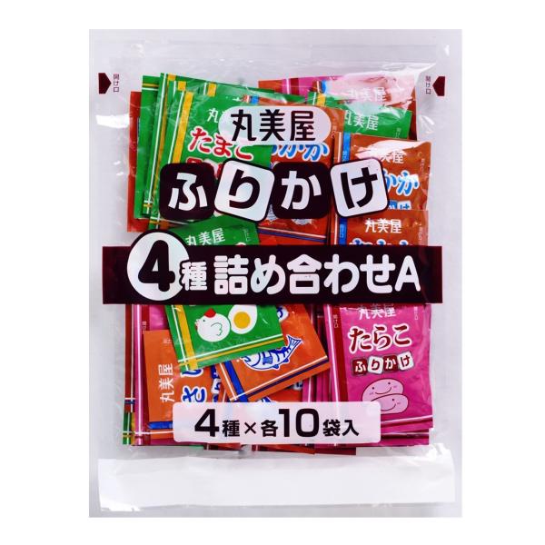 丸美屋 ふりかけ 4種 詰め合わせA (2.5g×40食入)◆商品名◆丸美屋 ふりかけ 4種 詰め合わせA 2.5g×40食入×1袋◆商品内容◆さけ×10袋たまご×10袋おかか×10袋たらこ×10袋大人気商品丸美屋のこだわりの特ふりシリーズ...