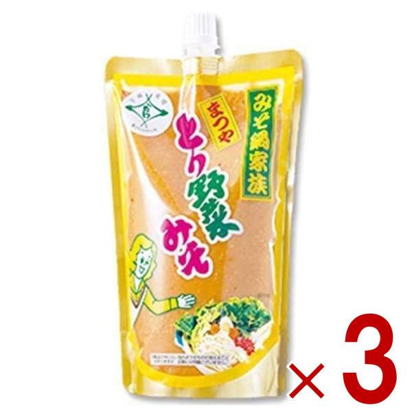 「 とり野菜みそ 500g 3個 キャップ付き 」 スパウトパック まつや とり野菜 鍋の素 鍋スープ 鍋 手軽 簡単調理 時短料理