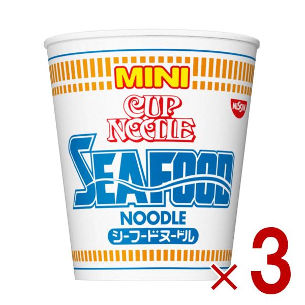 他サイト： 日清 カップヌードル ミニ シーフード 38g 非常食 保存食 夜食 仕送り 3個の商品画像