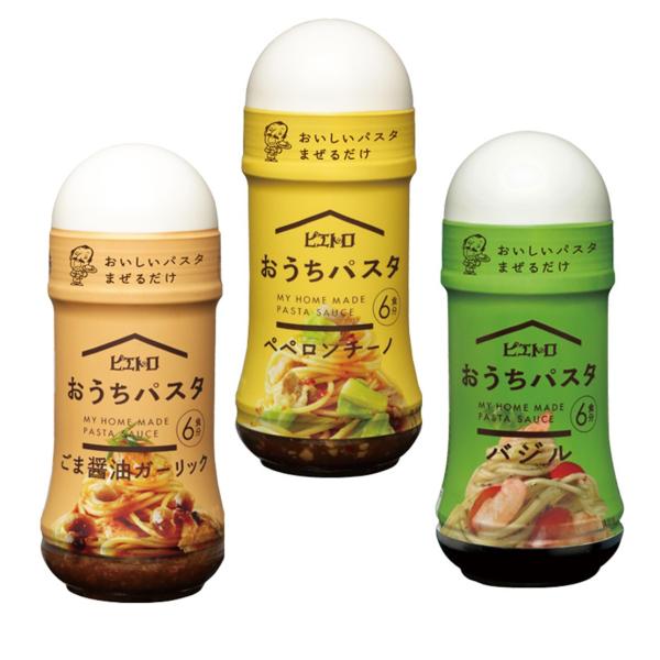 ピエトロ おうちパスタ ペペロンチーノ ごま醤油ガーリック バジル 180ml 3種 アソート セット となります。内容 カテゴリ：一般食品、パスタソース名称 パスタ用調味料保存方法 直射日光、高温下はさけて常温で保存してください。賞味期限...