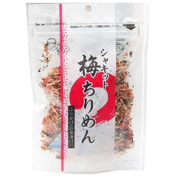 名称ふりかけ食品原材料名調味梅（梅肉、砂糖、その他）、ちりめん、ごま、ツノナシオキアミ、乾燥しそ（しそ、食塩）、調味野沢菜（野沢菜、食塩、ぶどう糖、砂糖）、鱈すり身加工品（鱈、小麦澱粉、その他）、調味ひじき（ひじき、砂糖、食塩、その他）、わ...