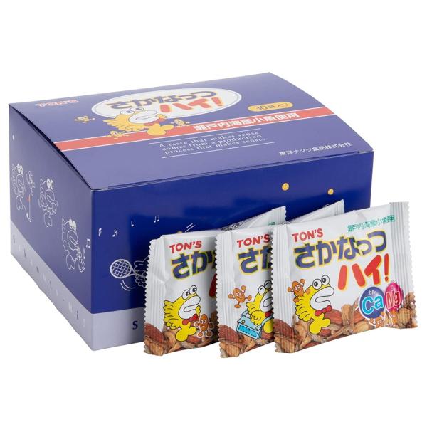 他サイト： (11-12 P4倍)東洋ナッツ TON'S トン さかなっつハイ！ さかなっつ さかナッツ 送料無料 お菓子 小魚 アーモンド ナッツ カルシウム (10g×30袋)の商品画像