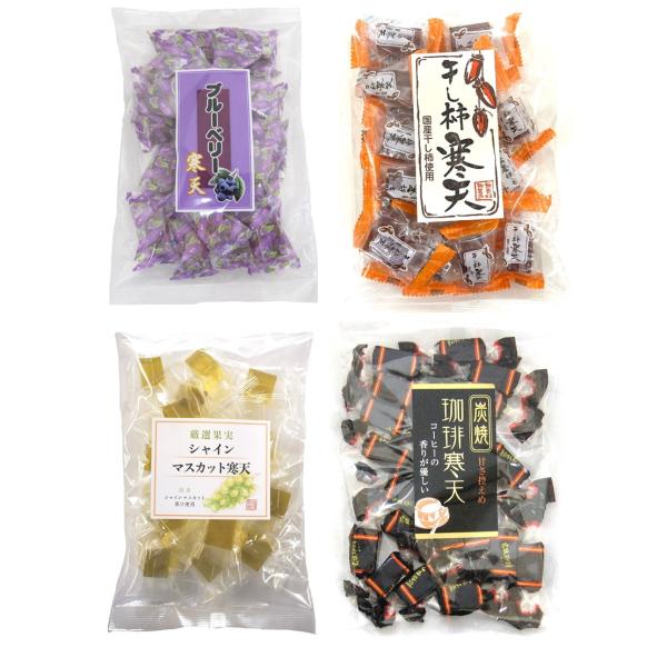 土筆屋 寒天 4種 アソート セット になります。セット内容ブルーベリー干し柿シャインマスカット珈琲冷蔵庫で冷やしてお召し上がり下さい。尚一層おいしくいただけます。※この製品を製造しているラインでは、乳、小麦を含む製品を生産しています。名称...