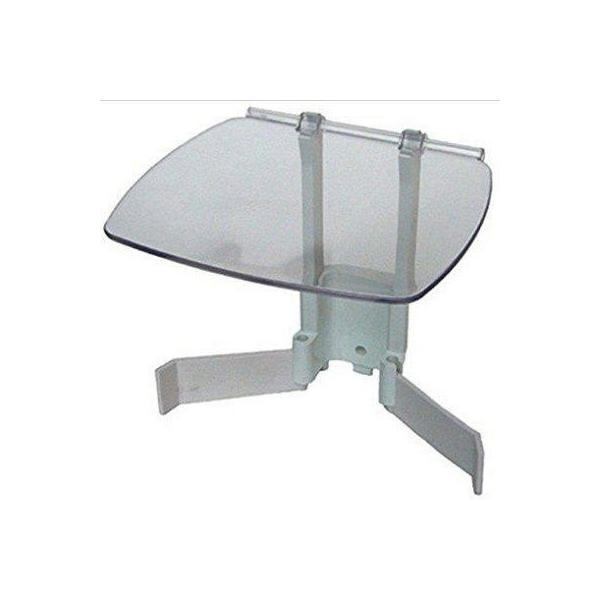 作業中のガラスの飛び散りから目を保護します。透明保護板のほかサポート（支柱）とスプラッシュガードがセットになっています。