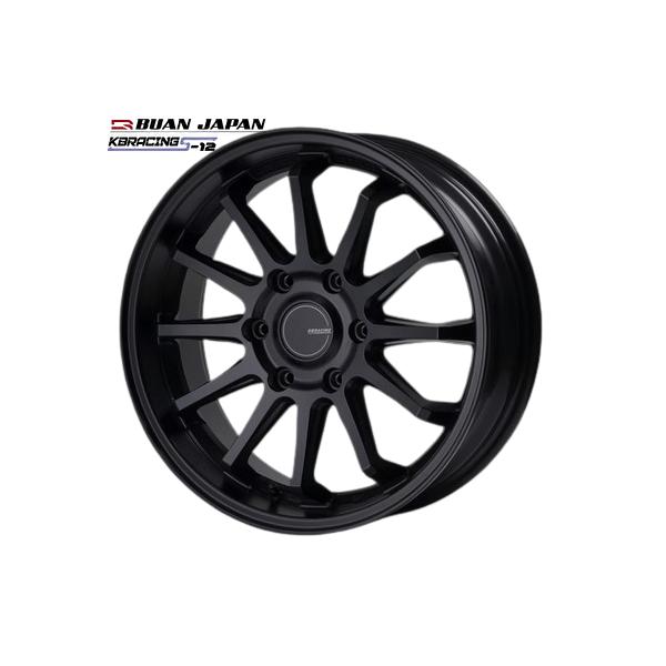 KBレーシングS-12 18インチ6.5J+38【225/50R18ホイールタイヤセット