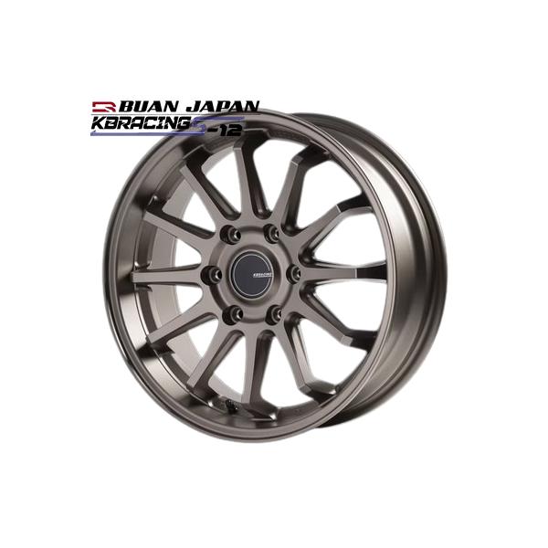KBレーシングS-12 18インチ6.5J+38【225/50R18ホイールタイヤセット