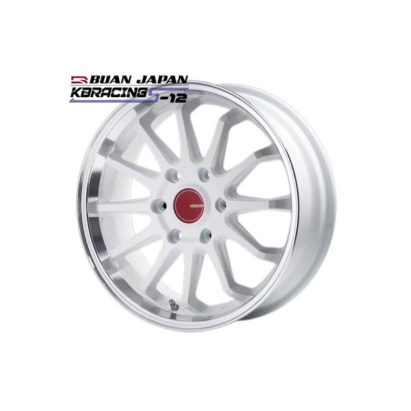 KBレーシングS-12 18インチ6.5J+38【225/50R18ホイールタイヤセット