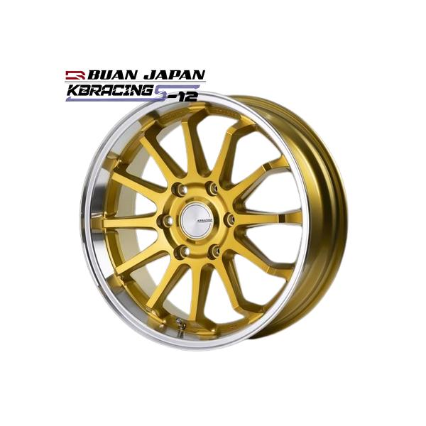 ハイエース LMG 16インチ ゴールドホイール Goodyearタイヤセット KBレーシングS-12 18インチ6.5J+38【225/50R18ホイールタイヤセット