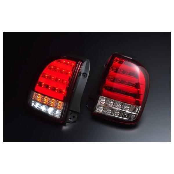 クリアワールド チューブフルLEDテールランプ 左右セットラパン he22s クリアワールド】チューブ フルLED テールランプ / スモーク