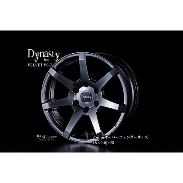 ハイエース18インチ ４set225/50R18 139.7 6穴 ET35 ヴェルヴェットVS-7 18インチ9.0J+25 25mmオーバーフェンダーサイズ