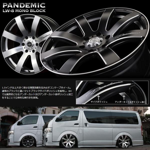 大感謝祭セール ファブレス Lw 8 ブラックポリッシュ19インチ 厳選輸入225 40r19ホイールタイヤセット 0系ハイエースに最適 タイヤ銘柄選べます 注文割引