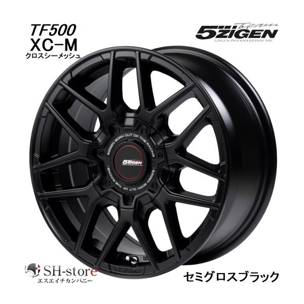 ゴジゲン 5ZIGEN TF500 XC-M クロスシーメッシュ セミグロスブラック