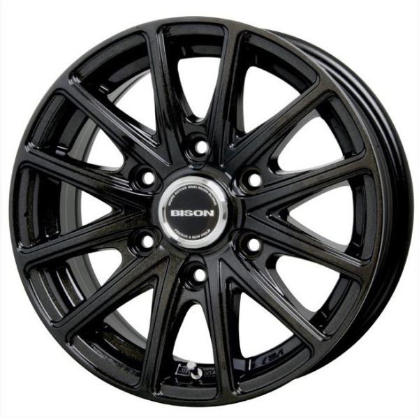BISON(バイソン) BN-01 メタリックブラック 15インチ【厳選輸入195