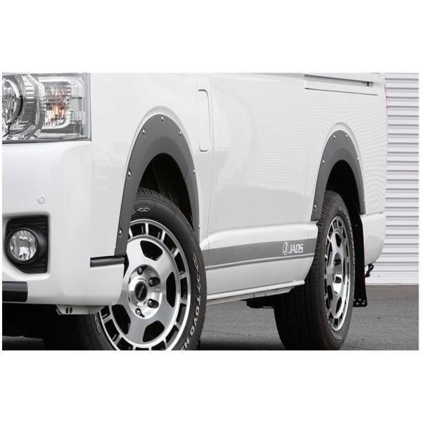 JAOS フェンダーガーニッシュ ハイエース 200系　中古　５点　ジャオス ジャオス(JAOS) フェンダーガーニッシュタイプX マットブラック