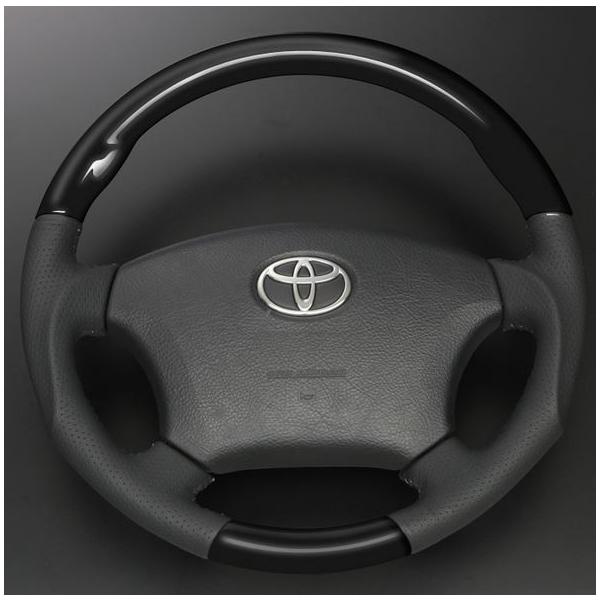 ウッド＆レザーガングリップステアリング 200系ハイエース1〜3型