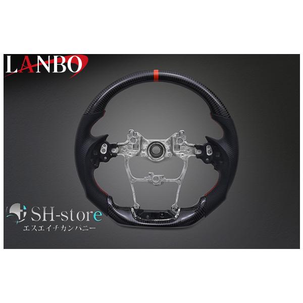 ランボ LANBO プレミアムスポーツステアリング ウェットカーボン