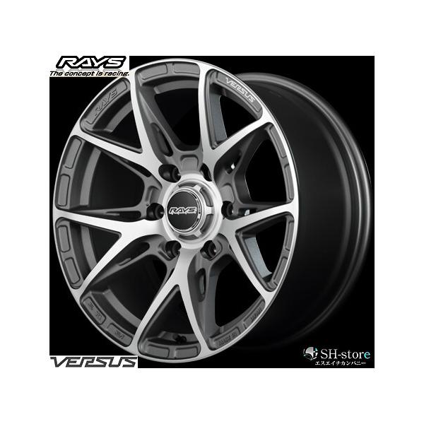 レイズ ベルサス VV21SX 6Hモデル マットダイヤモンドカット 17インチ