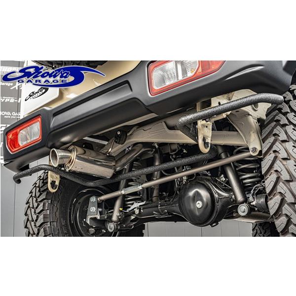 JB74Wジムニーシエラ リアバンパーガード e00153(ショウワガレージ