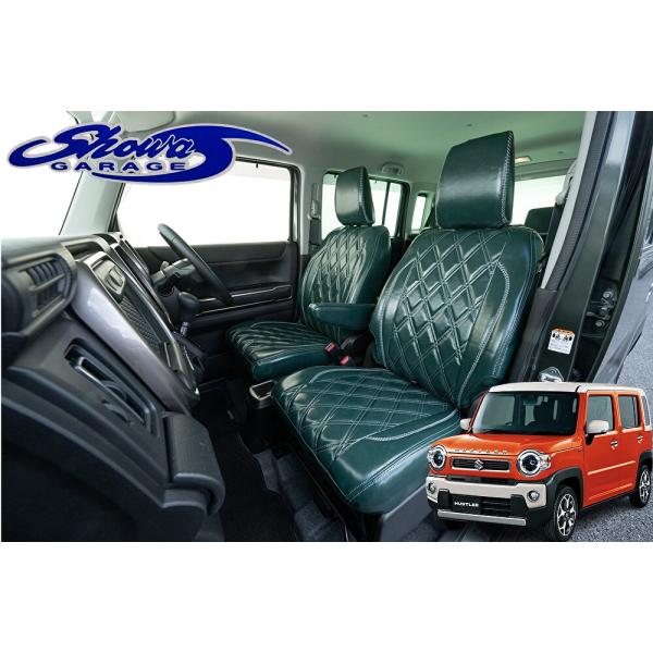 MR52S/MR92Sハスラー専用 オールドシリーズシートカバー【モス