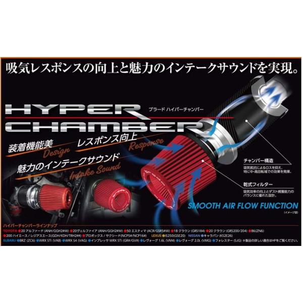 200系ハイエース用 ブラードハイパーチャンバーエアーインテーク