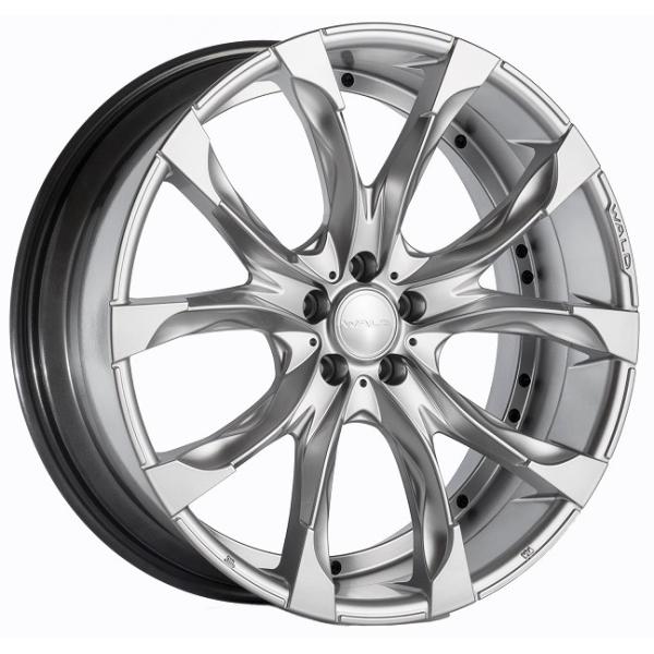 wald 22インチ アルミホイールセット ブラック＆シルバー WALD 22インチ ホイール ブラック/シルバー