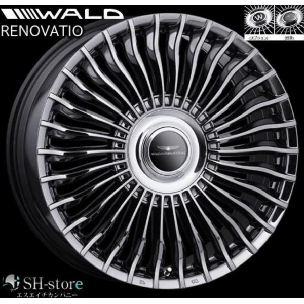 WALD RENOVATIO ヴァルド レノヴァティオ 24インチ 4本 11J5HPCD150+33 ブラックリム ランクル200 レクサスLX570等　(VHK476KS) 300系ランドクルーザー/LX600専用 ヴァルド(WALD)レノヴァティオR21C