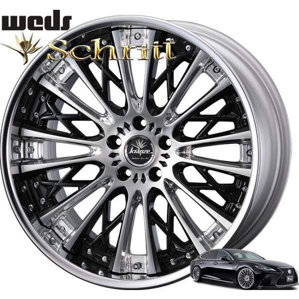 LS460 LUXUS KRANZE GRABEN ホイール タイヤ セット sh-store_weds-52373