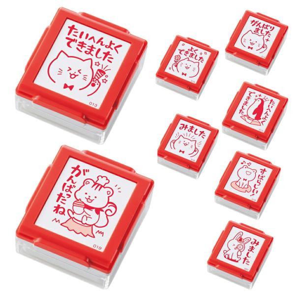 シヤチハタ公式 いいね!スタンプくん 【レッド】 既製品 シャチハタ