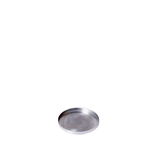 PLATE SAUCER【 7.5cm 】アルミソーサー 受け皿 鉢皿 さびにくい おしゃれ スタイリッシュ シルバー かっこいい シンプル プレート 2号 2.5号 3号 アルミ 直角