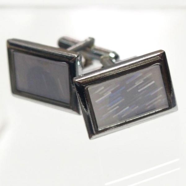 カフスボタン 結婚式 ビジネス スーツ シャツ シルバー ブラック