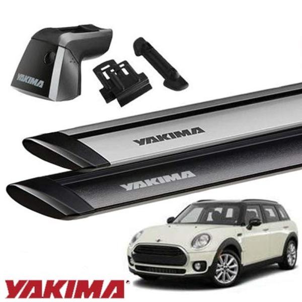 YAKIMA 正規品 MINI ミニ クラブマン フラッシュレール付き車両に適合 ベースキャリアセット (リッジライン・リッジクリップ9・ジ