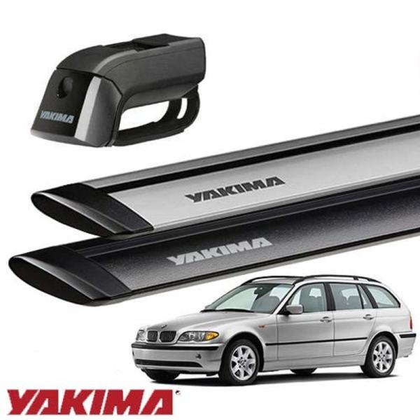 YAKIMA 正規品 BMW 3シリーズワゴン E46型 ルーフレール付き車両に適合 ベースキャリアセット (ティンバーライン・ジェットスト