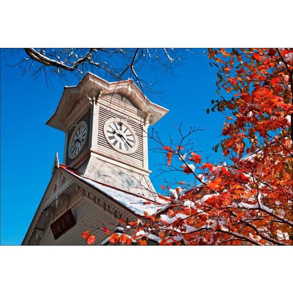 PT-067 晩秋の札幌時計台 : 風景カレンダーの写真工房ストア - 通販