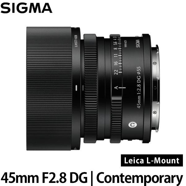Contemporary シグマ 45mm F2.8 DG | ライカLマウント用 ブラック