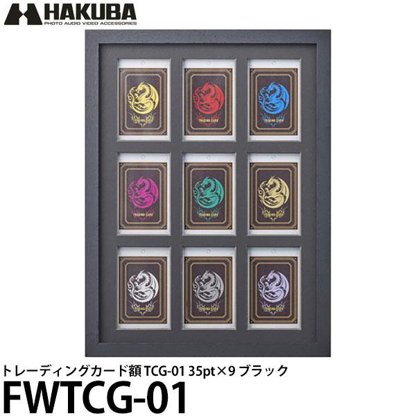 ハクバ FWTCG-01 トレーディングカード額 TCG-01 35pt×9枚用 ブラック 【送料無料】※欠品：11月上旬以降の発送