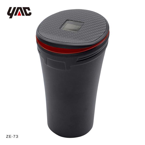 槌屋ヤック YAC BIG カーボンアッシュ レッド 灰皿　アッシュ ZE-73 トラック・カー用品