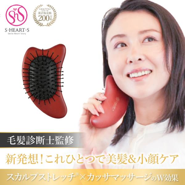 【エスハートエス公式】 カッサブラシ shearts 頭のコリ リンパ ツボ 首 肩 ほぐし スカルプケア 女性 男性 誕生日プレゼント