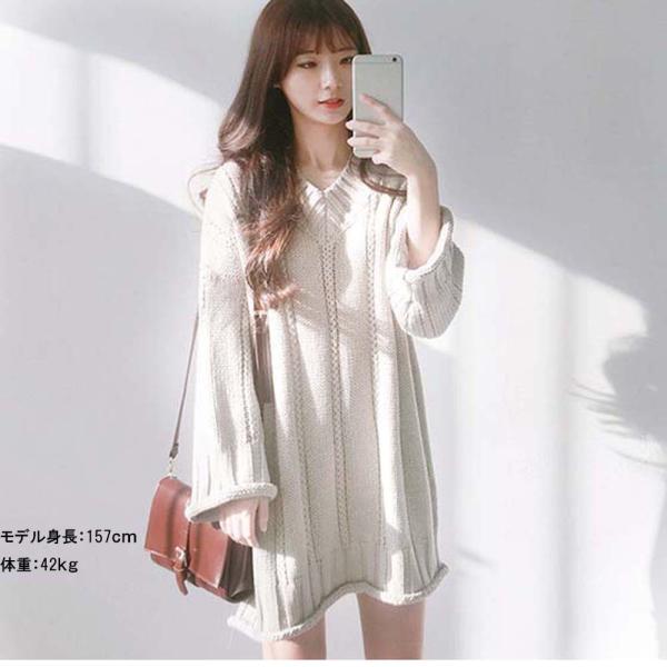 ニットワンピース ケーブル編み レディース Vネック 大きいサイズ ミニ丈 ショート丈 リブ編み 薄手セーター 白 黒 赤 Buyee 日本代购平台 产品购物网站大全 Buyee一站式代购 Bot Online