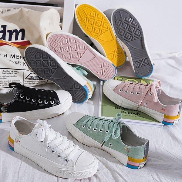 スニーカー レディース 刺しゅう入り ローカット キャンバス地 季節フリー スタイル自由 履きやすい 99klxy 011 Sheil 通販 Yahoo ショッピング