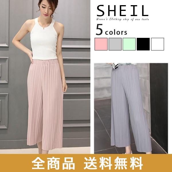 ガウチョパンツ 春 夏 ワイドパンツ レディース プリーツ 白 ピンク 黒 Buyee Buyee Jasa Perwakilan Pembelian Barang Online Di Jepang