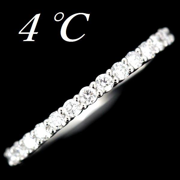4℃ ダイヤモンド エタニティー リング Pt950 8号 1.6mm : bgfdbfgtr  