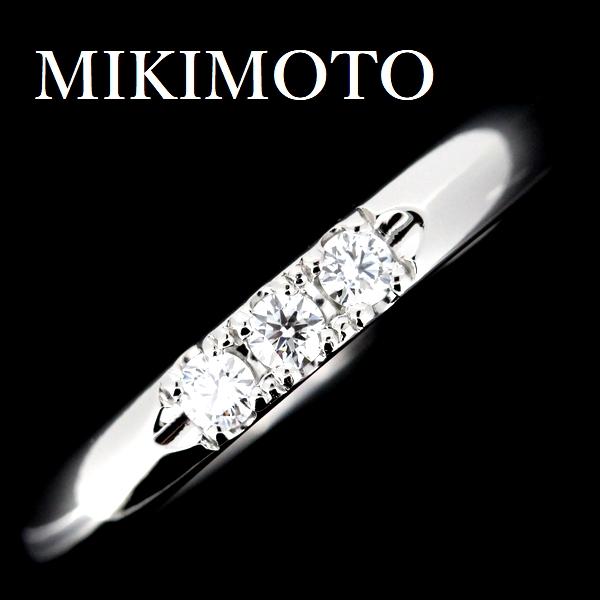 MIKIMOTOミキモトダイヤリングpt950 0.06 指輪