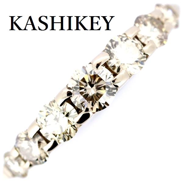 美品♡カシケイ♡K18♡ブラウンダイヤ♡1.00カラット♡ネイキッド リング カシケイ ネイキッド ブラウン ダイヤモンド リング 1.00ct K18BG 13.5