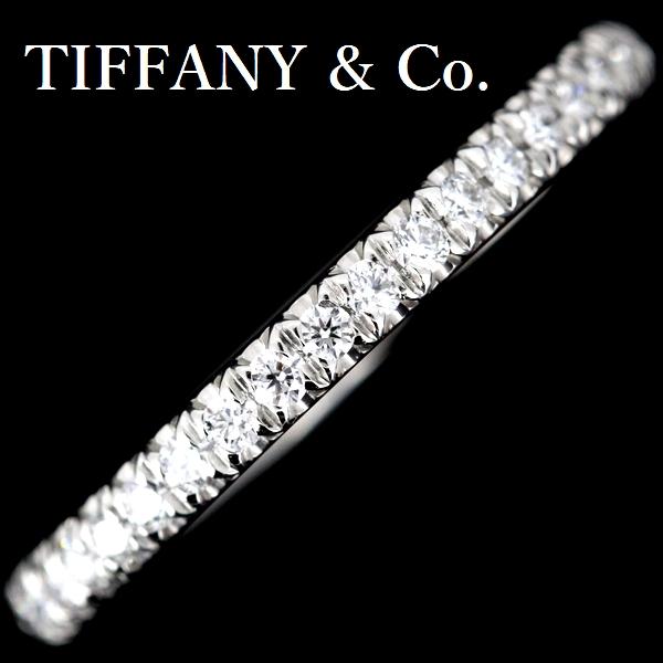 ティファニーソレストダイヤモンドバンドリングPt950、9号 TIFFANY&Co.（ティファニー） ソレスト ダイヤモンド バンド リング